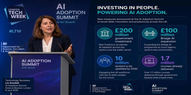 Government to partner with tech companies and unions to boost AI adoption and equip workers with AI skills