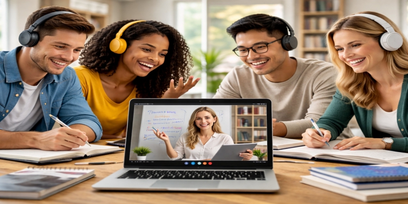 El aprendizaje de inglés virtual se consolida como una vía clave para la formación flexible y continua