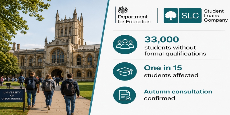 Students without English GCSE 'to be locked out of student loans' under DfE plans