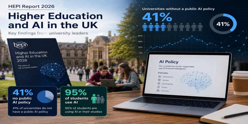 Two-fifths of UK universities lack public AI policies, report finds